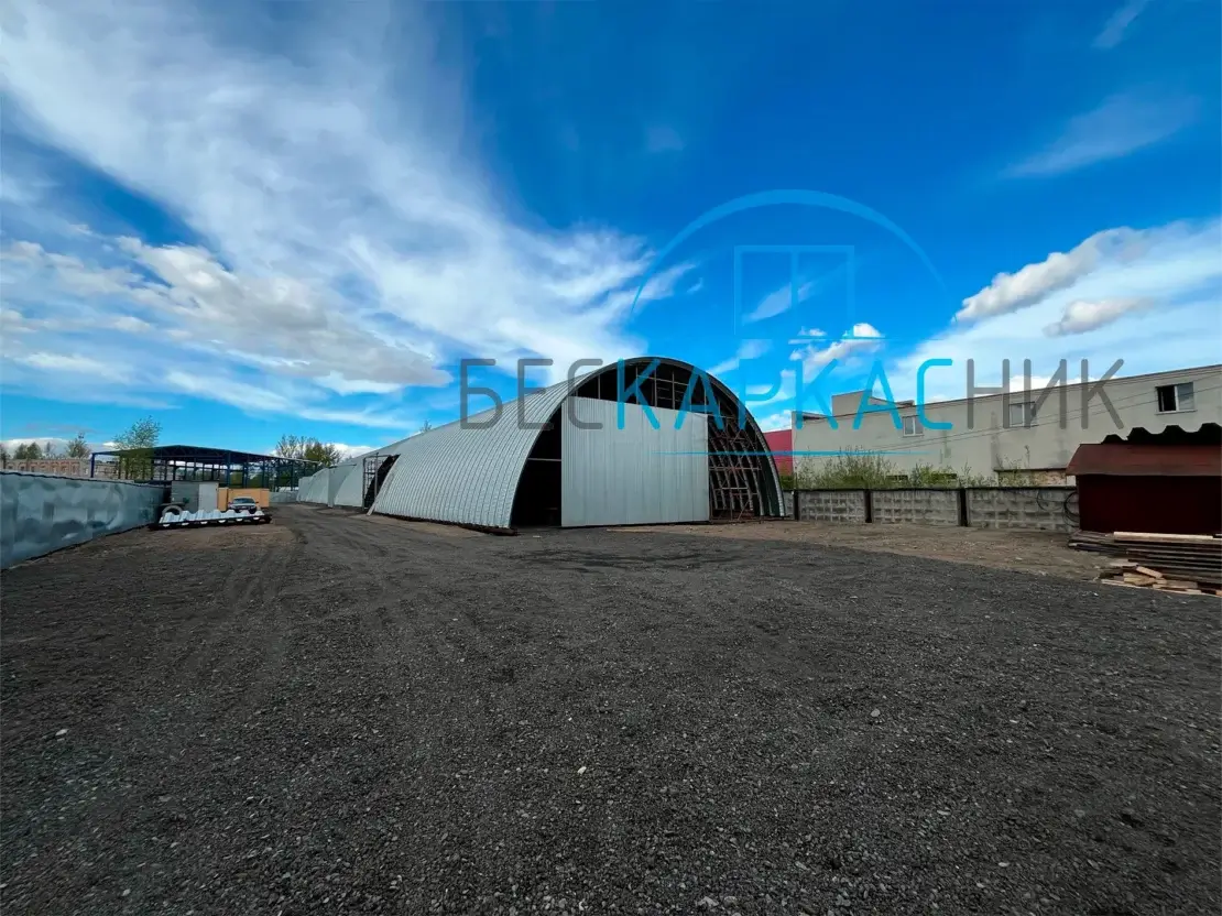 Бескаркасный ангар 15×53 м под склад для сдачи в аренду